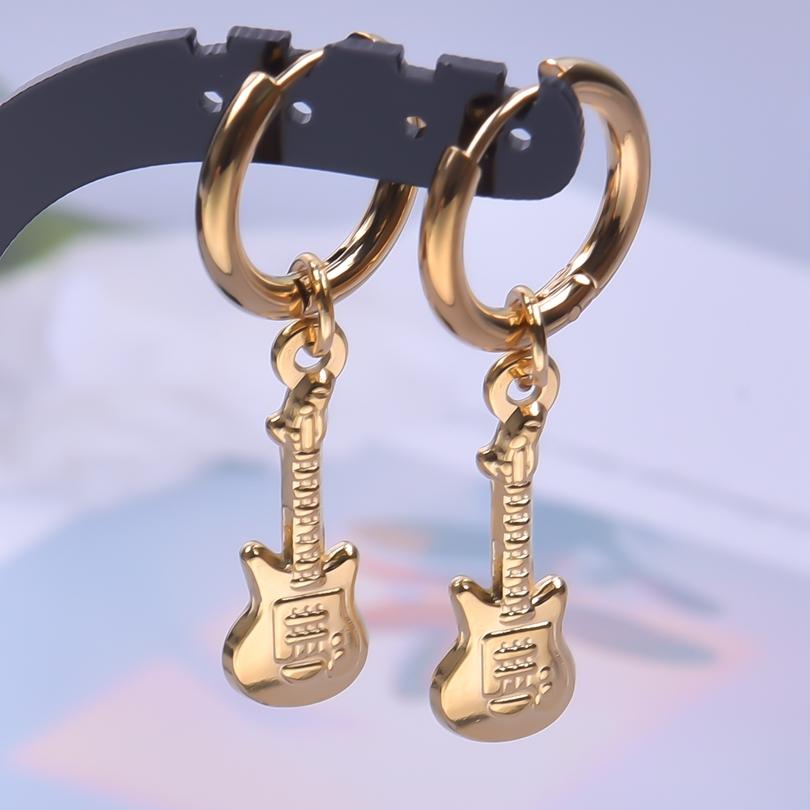 The Sword Earrings For Women/Men Accessories Vintage Jewelry Stainless Steel Hoop Ear Piercing Sabre Charm Goth Pendientes Gifts