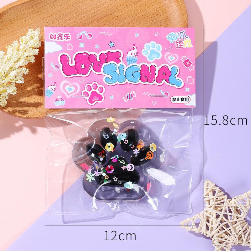 Kawaii Cat Paw Squishy Fidget Toy Cartoon Soft Squeeze Decompression Stress Relief Slow Rebound Toy For Adult Kids
