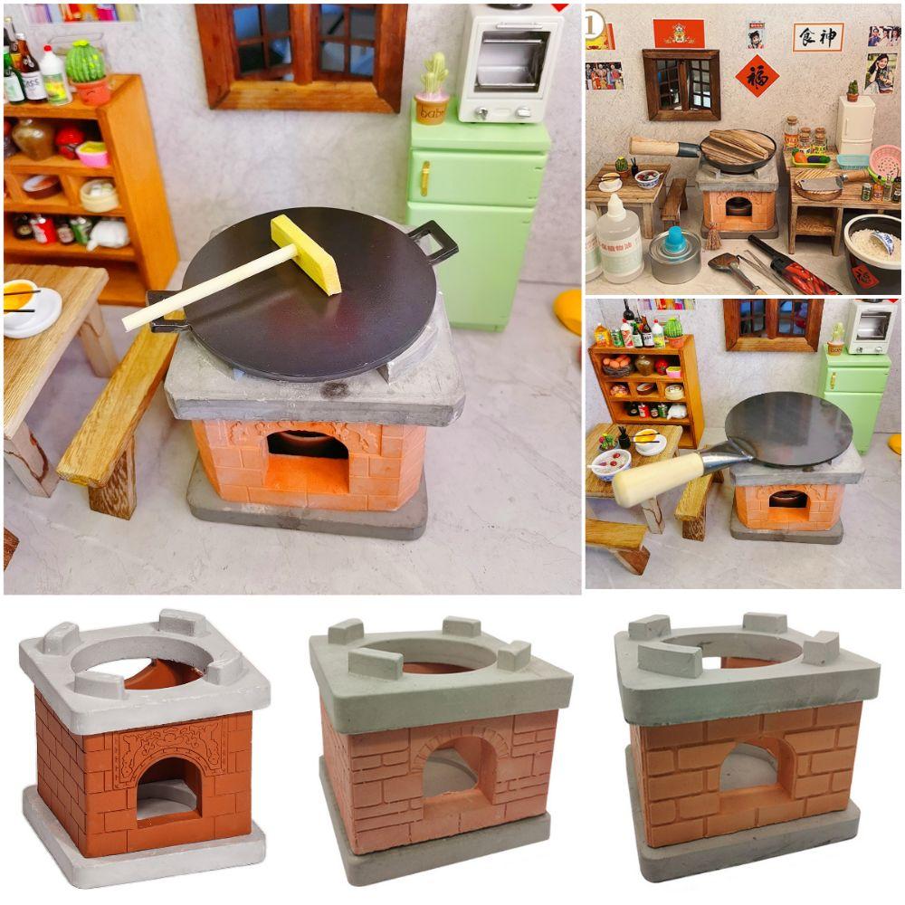 Handle Pan Lid Real Cooking Toys Wood Kitchenware Set  Parent-Child Interactive Toys