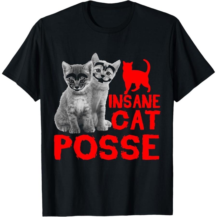 AANGED Смешной Кот Безумная Кошачья Банда Подарок для Мужчин Женщин Футболка S