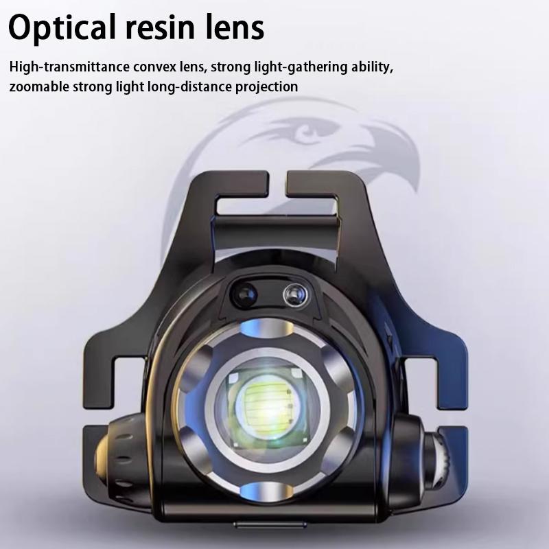 Led High-Power Long-Range Headlamp Usb Rechargeable Waterproof Suitable For Outdoor Camping And Wearing