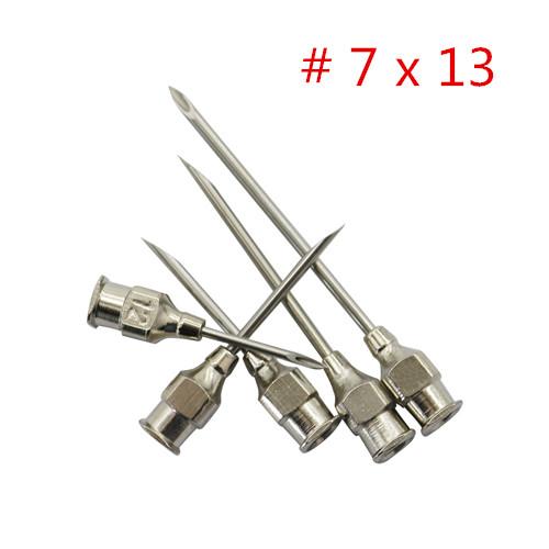 10 Pcs/Box Poultry Animal Injection Needle 304 Stainless Steel Chicken Injection Needle Farm Animal Pig Cattle Sheep Injection