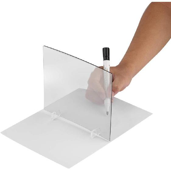 Sketch Wizard Optical Drawing Board,LED Light Stencil Board Tracing Drawing Board Sketch Mirror Reflection Phone Dimming,Waterproof Drawing Board