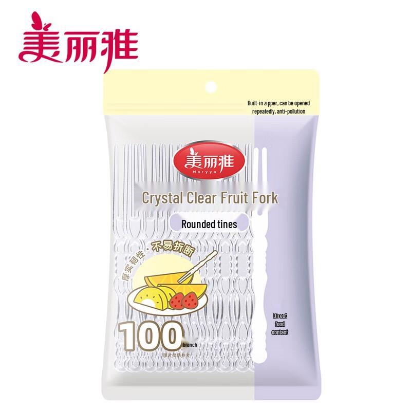 Meiliya Einweg-Obstgabeln
