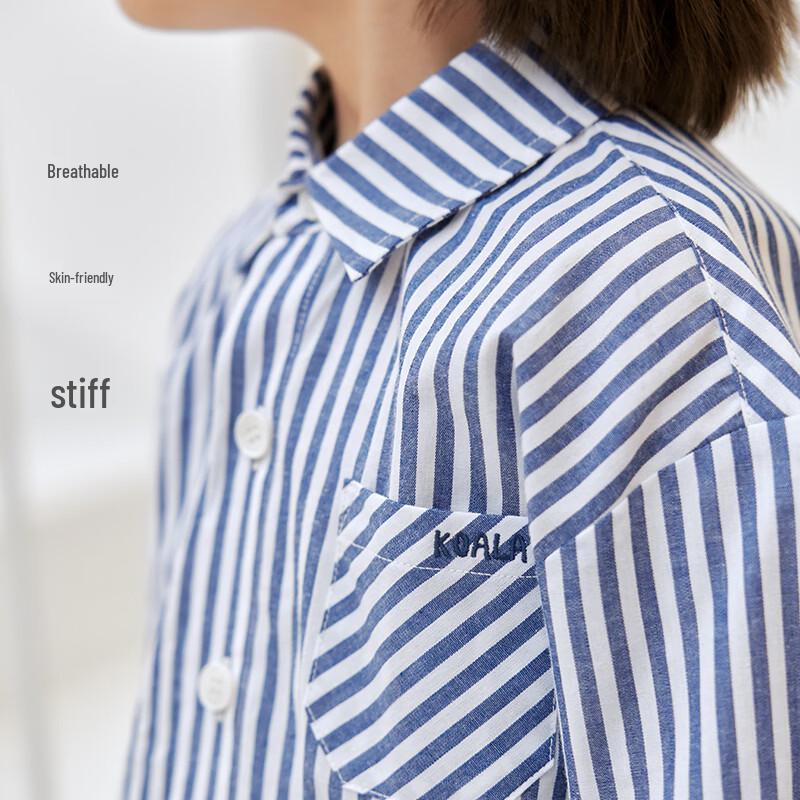 Kao La Bi Bi Kids Striped Cotton Shirt