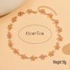1Fashionable and Elegant Retro Hollow Flower Necklace, Versatile Bead Collarbone Chain Necklace Suitable for Women As a Gift, for Daily Wear and