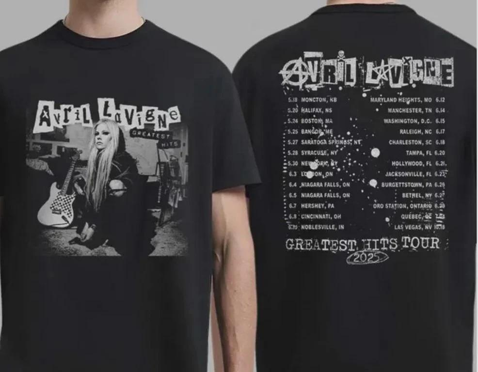 

Avril Lavigne Greatest Hits Tour 2025 T-Shirt, Y2K Pop Punk 2XL