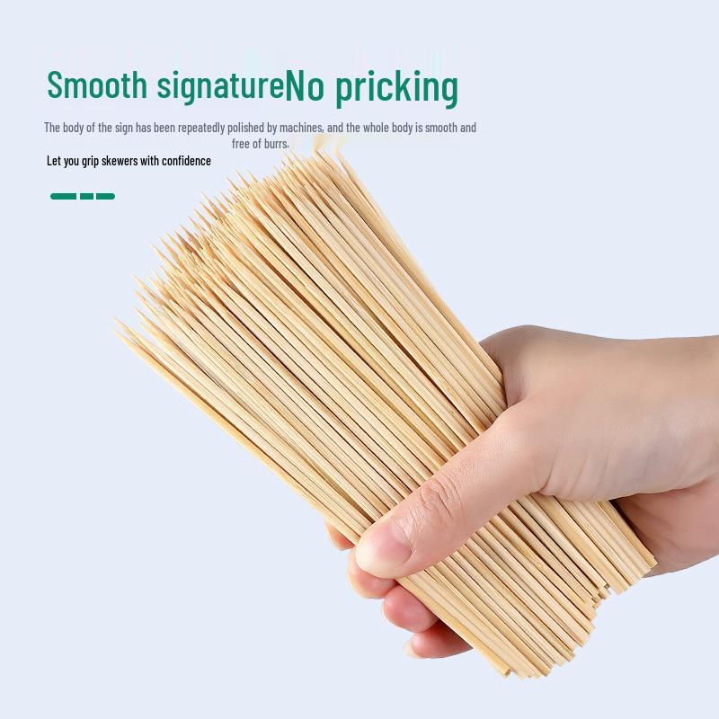 Disposable Bamboo Skewers for BBQ, Mutton, Spicy Hot Pot, Grilled Sausage, and Starch Sausage