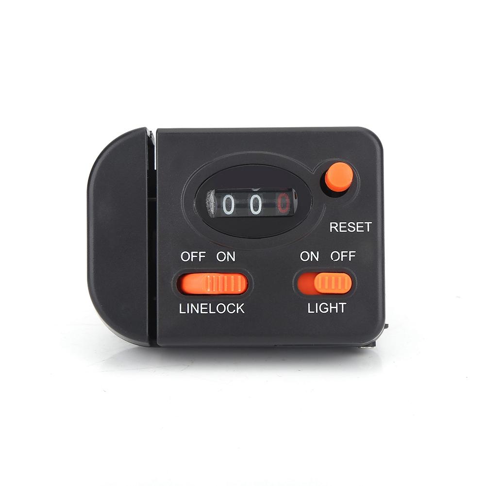 Professional Clip On Rod Fishing Line Counter Depth Finder Digital Diaplay 99m