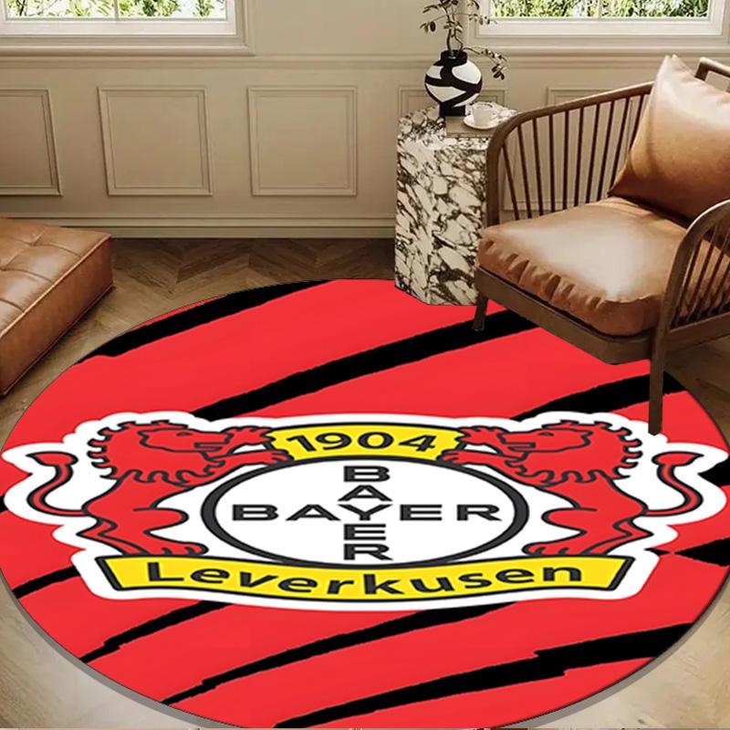 1PC rug Bayer Football Club Round mat Home Decor, Chair rug For livingroom,Bedroom, doormat home decor Birthday Gift Christmas Gifts