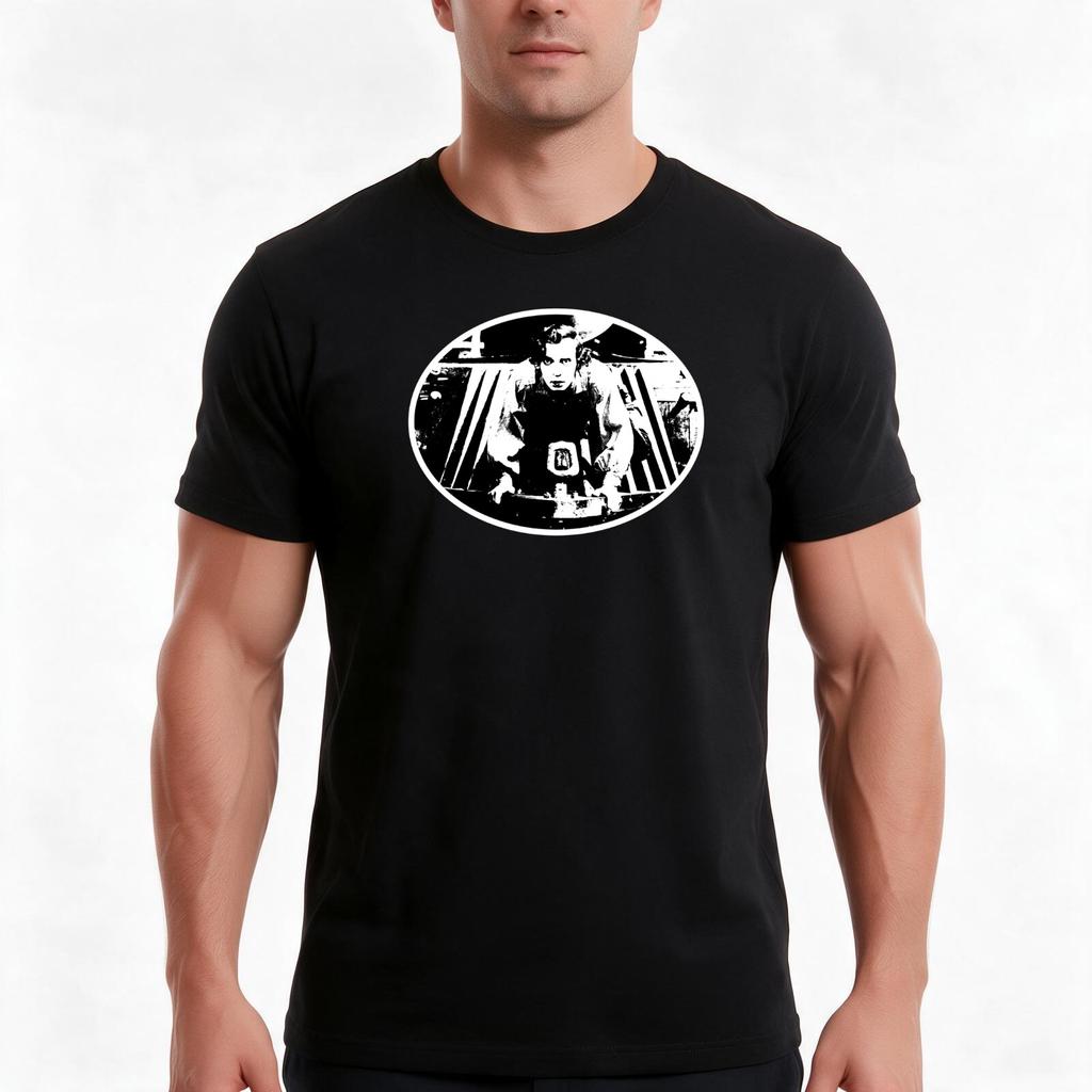 The General Buster Keaton Tshirt Summer Casual Cotton Tee Oversized Streetwear Tops Vintage Graphic Print 100 Cotton