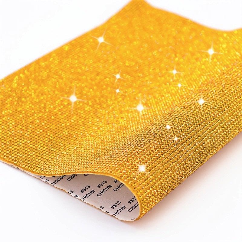 Hoja de Pegatinas Brillantes de Pedrería para Decoración DIY