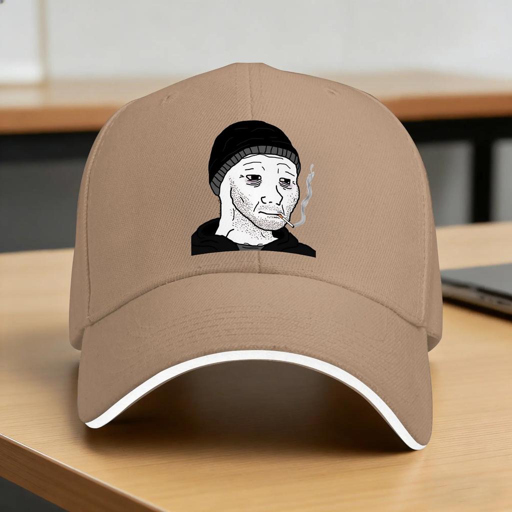 Wojak Chud Chudjak Face Meme Sun Baseball Cap Summer Unisex Adult  Trucker Hat High Quality Trendy Outdoor Sport Caps