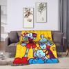 Cupheads & Mugmans Blanket Quality Super Warm Cartoon Throw Blanket Winter Girls Boys Couch Bed Street Trend Bedspread