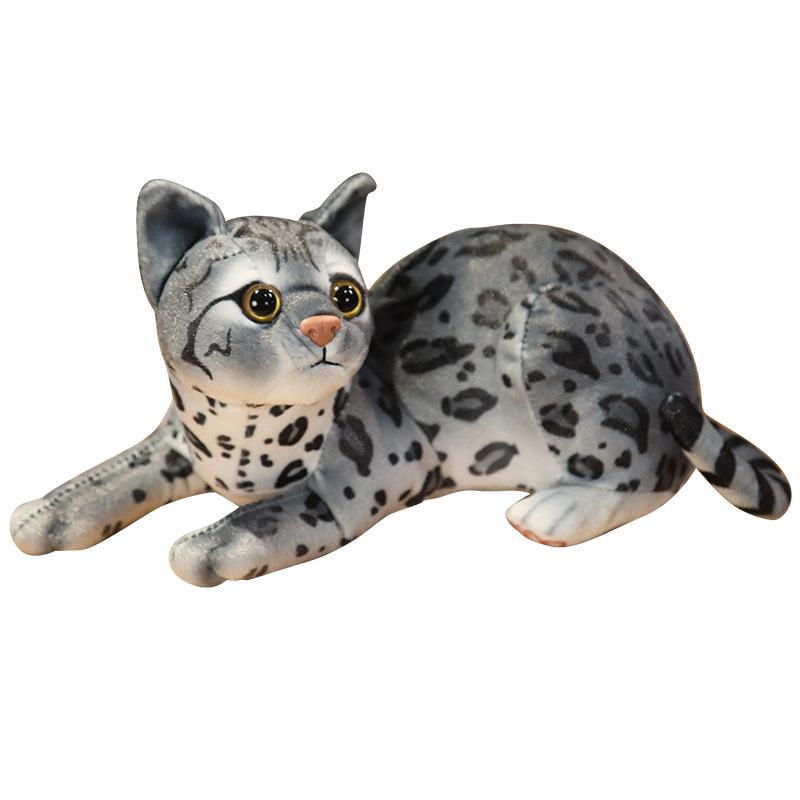 3D Cat Plush Toy Throw Pillow - Cute Stereo Cat Doll for Kids' Birthday Gift
