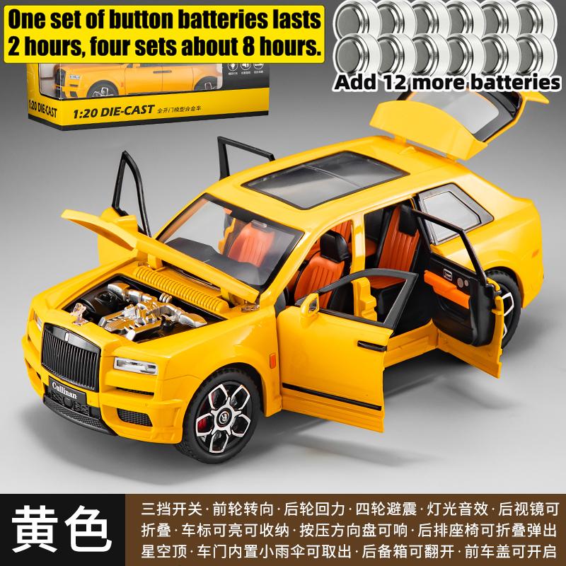 1:20 Rolls Royce Cullinan Ultra Luxusní Plnohodnotný SUV Domácí Dekorace & Sběratelské Předměty Hobby Displej Ozdoby Sváteční Dárek
