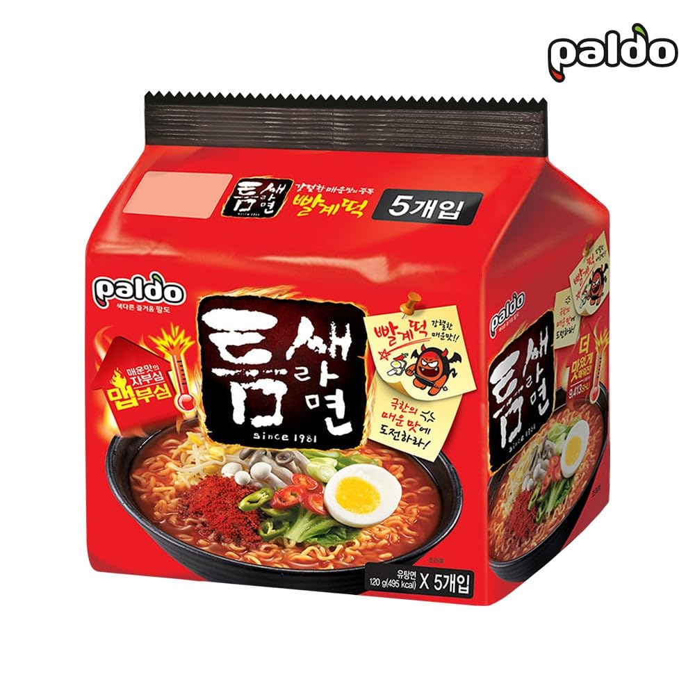 Paldo Tom Se Ra Ramen 120g x 5 Servings