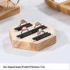 Solid Wood Minimalist Ring Display Tray with 20 Slots