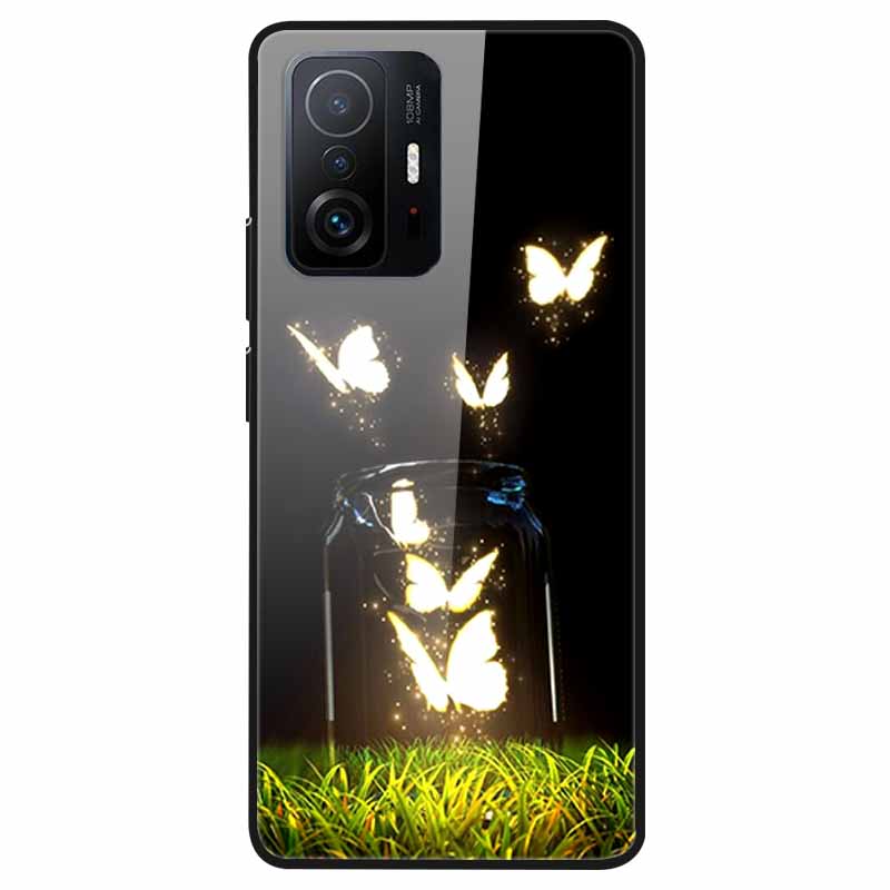 Tempered Glass Case For Xiaomi 11T Cover 6.67 Cool Bumper Hard glass Case For Xiaomi 11T Pro Case Mi 11T Pro Mi11T Capa Shells