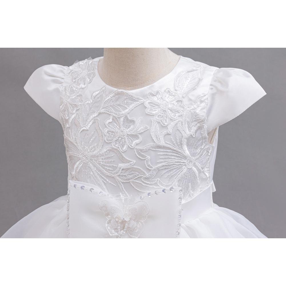 Girls Princess Dresses Irregular Long Mesh Dress Dresses Middle Large Children Piano Performance Clothes Christmas Costumes  Girl's Favourite Dress