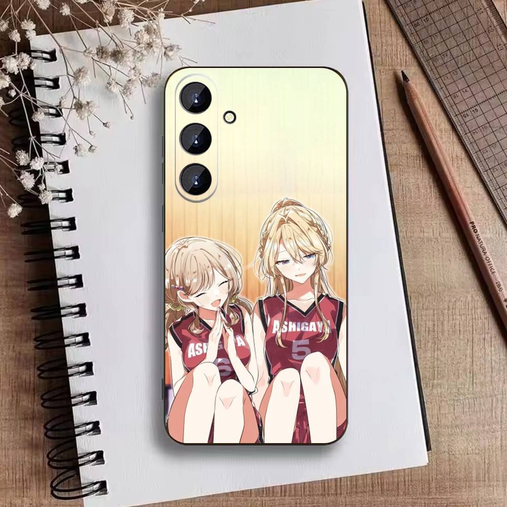 Watanare Anime Phone Case For Samsung Galaxy A73,A21s,A22,A31,A52,A53,A71,A41Soft Black Shell