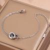 Popular bracelet, titanium steel does not fade, love zircon bracelet, high-end female light luxury niche bracelet, bracelet.