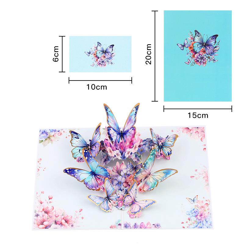 Popular 3D Handmade Christmas Bouquet Greeting Card