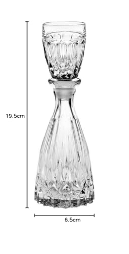Bohemian Glass Crystal Glass Decanter "Drop" 140ml (Product Code: 43500-36500-014)