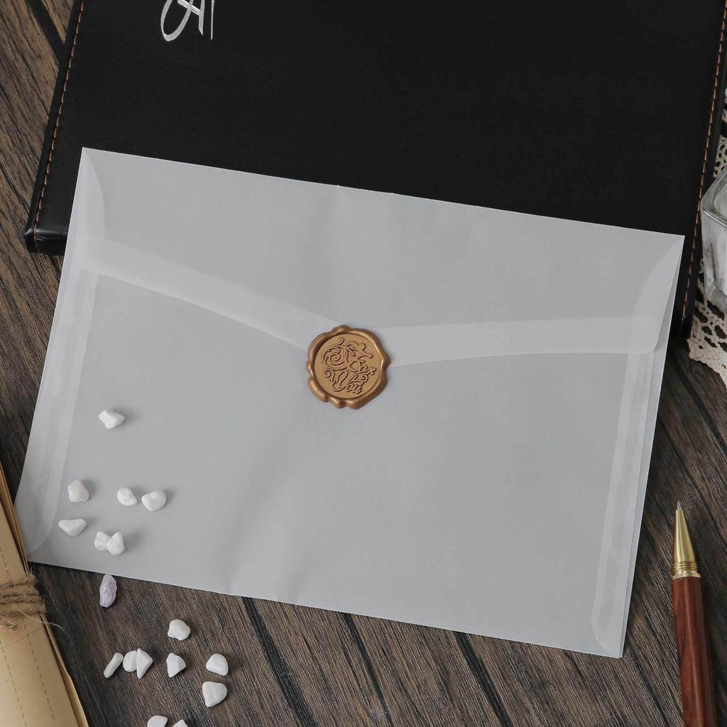 Transluzente 120 g/m² Pergament Hochzeitseinladungs-Umschläge - Größen 3/5/7