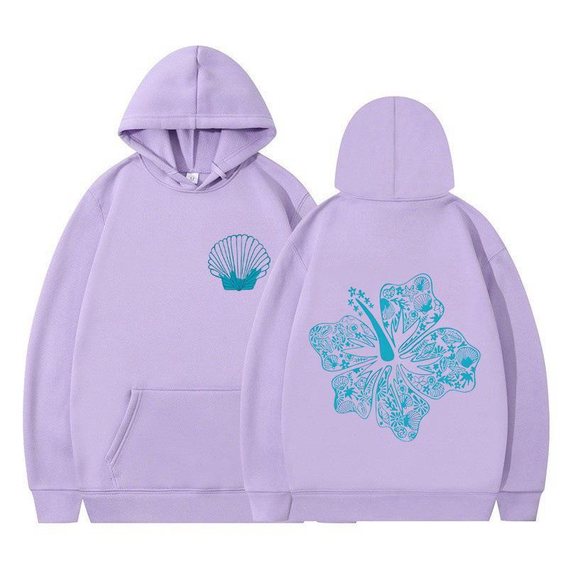 Unisex American Graffiti Print Hooded Sweatshirt