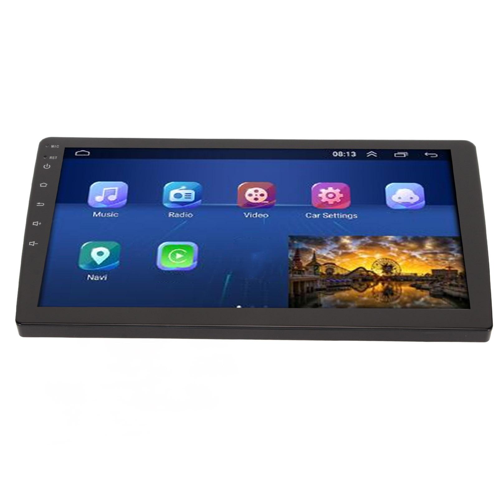 

10-дюймовый автомобильный стереомагнитола 4 ГБ ОЗУ 64 ГБ ПЗУ сенсорный экран дисплей с функцией реверсивного изображения Bluetooth 5.0 FM GPS