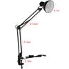 Adjustable Clip Table Light Reading Task Lamp LED Bulb Office Lighting Desk Lamp Clip On Light Eye Protection Bedroom Table Lamp