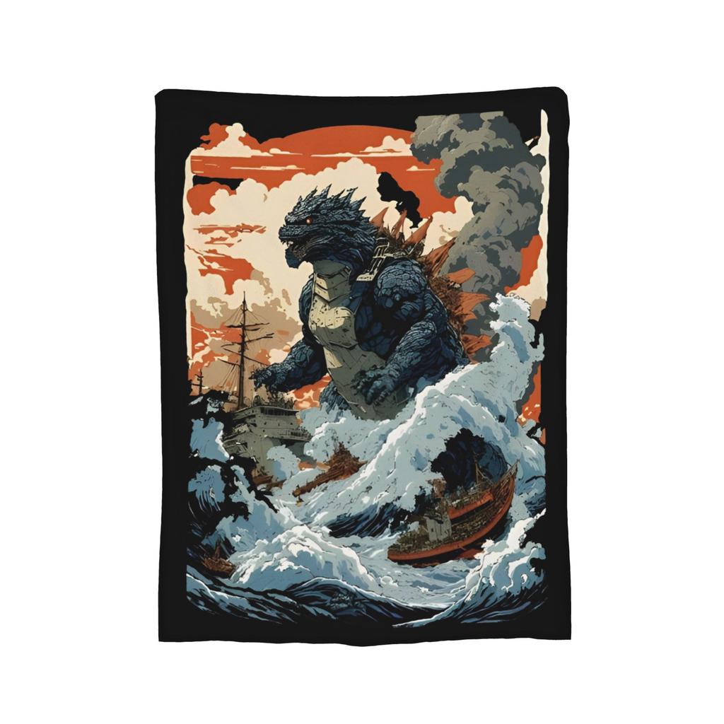 Movie Minus One Vintage Blankets Godzillaed Fleece Throw Blankets Summer Air Conditioning Portable Lightweight Bedspreads,