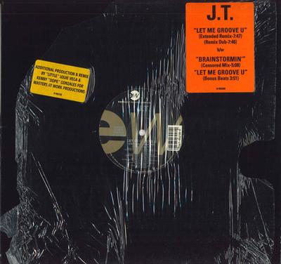 12-дюймовая пластинка J.T.. - Let Me Groove U 7567962580 EASTWEST 1991 США Танцевальная и Электронная Б/У