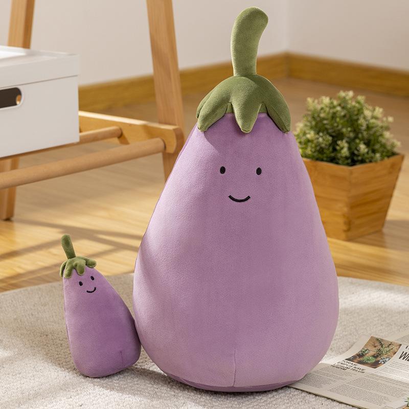Lila JC Aubergine Puppe Kissen Plüschpuppe neu Aubergine Gesamtgroßhandel Gemüse kleine Aubergine Internet-Berühmtheit Spielzeug