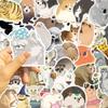 50 Hand-drawn Cartoon Elements Animal Doodle Stickers Decorative Guitar Notebook Suitcase DIY