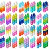 Mini Pop Keychain Fidget Toys Push Pop Bulk Keychain Party Favors For Kids Pop Bubble Toys Pack Boys Girls Adults