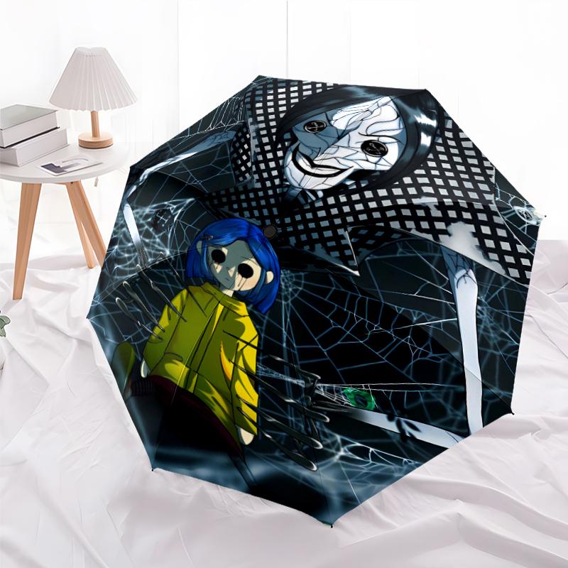1pc Coraline (2) Umbrella, Sun Protection, And UV Shielding. It Has Eight Sturdy Ribs for Outdoor Use And Perfect Gift