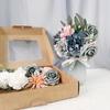 Faux Flowers Combo Artificial Flowers Box Set DIY Bouquets for Wedding Flowers with Leaves and Stems Handmade Floral Arrangements Bridal Home Decor