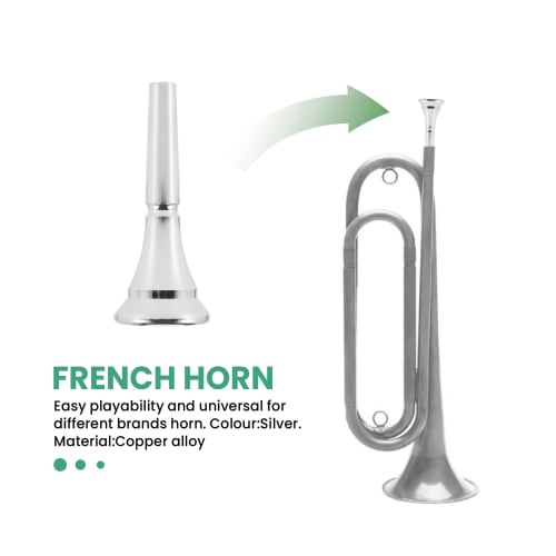 Xsdjasd French Horn Mouthpiece Kit Includes 1 French Horn Mouthpiece for Adults, Kids, and Beginners - B