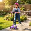 Three-Wheel Foldable Electric Scooter for Kids Aged 6-10 Years, Purple