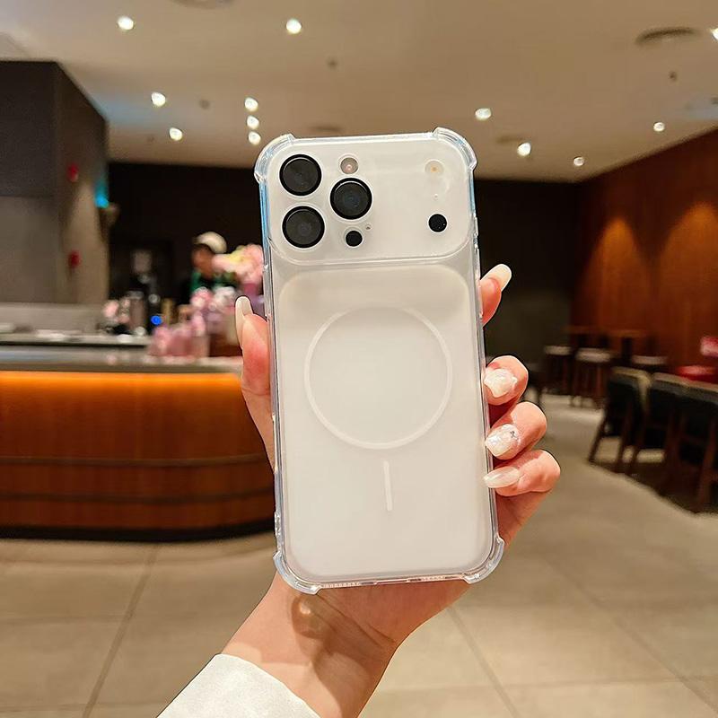 Comes with Lens Film Phone Case for IPhone 17 16 15 Pro Max 14 13 12 Transparent Shockproof Back Cover