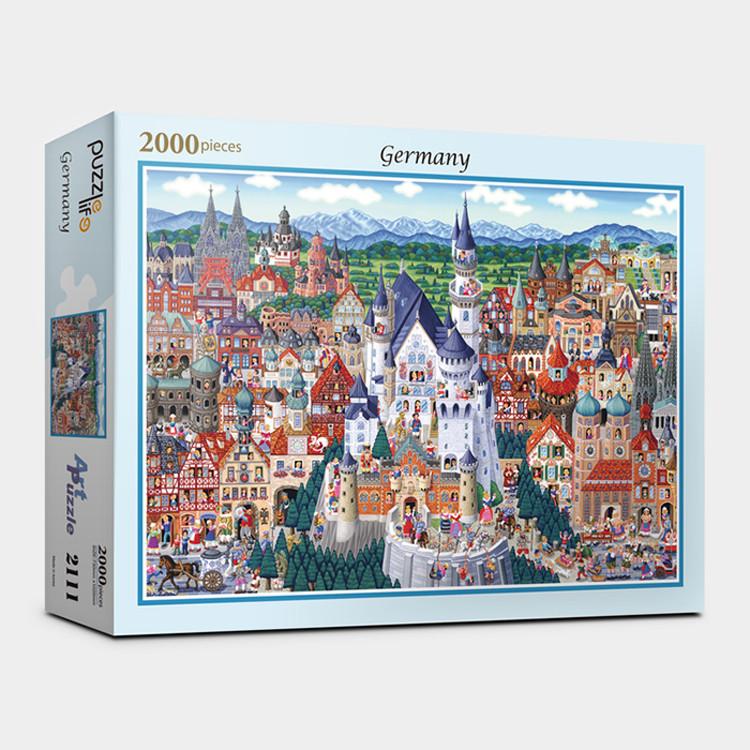 2000-teiliges Puzzle – German Attractions Collection, beliebtes koreanisches Puzzle