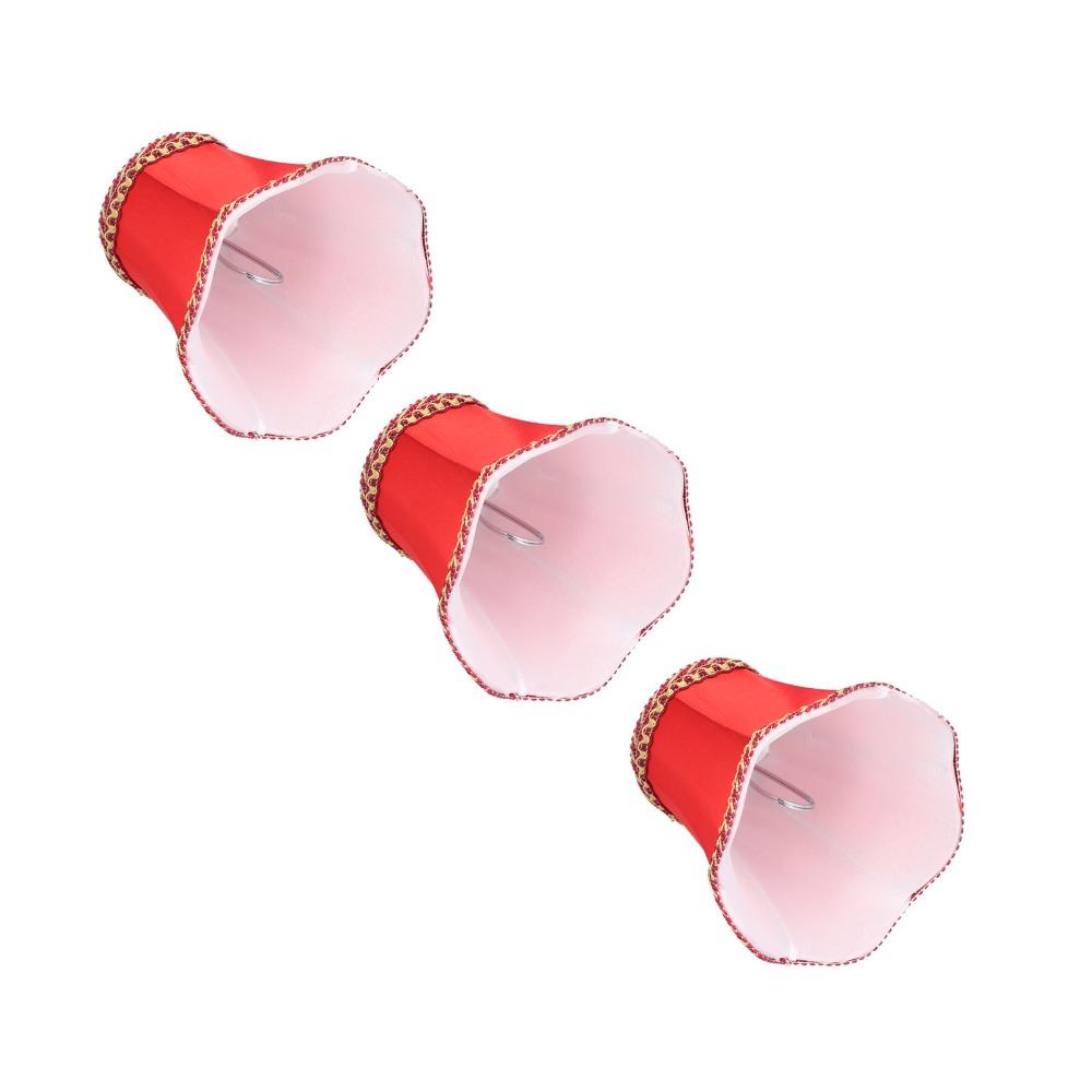 3PCS Clip On Design Lamp Cover 4.7 inch Height Chandelier Lamp Shades Simple Lampshade  Indoor Lamp