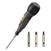 [Exclusive To .co.jp] Iris Ohyama Ball Grip Driver 3.6V Gray Electric Screwdriver Pen Type Small with Charging Cable JMD8BG-H & Manual Bit Set with Ch