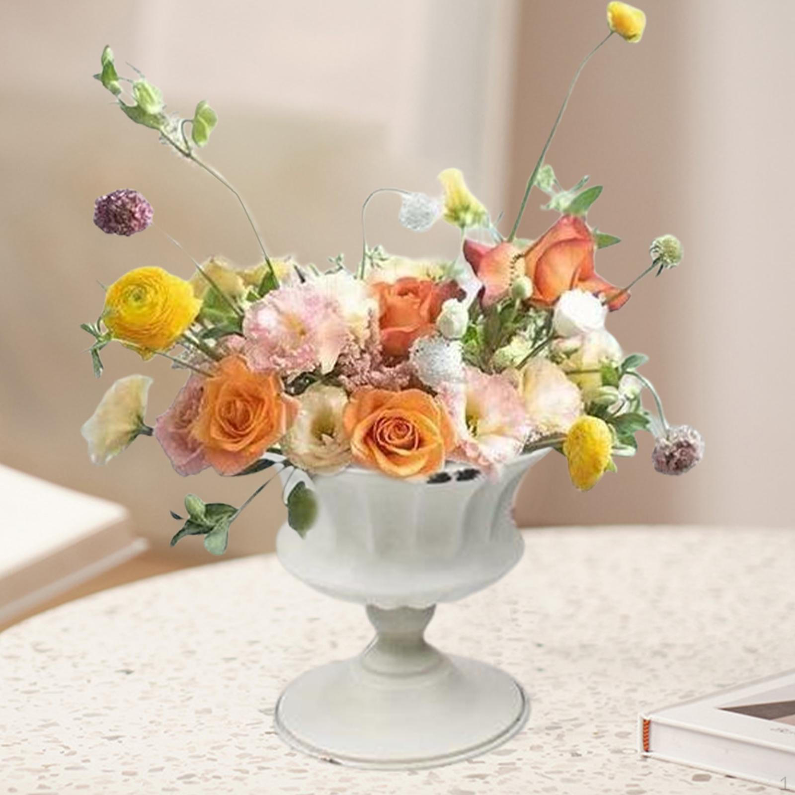 

Vase er Indoor Holder Art Flower Pot for Tablet Centerpieces Home Decoration Arrangement Gift білий