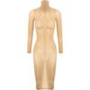 Womens Glossy Bodycon Lingerie Dress High Stretch Fabric Nightclub Attire