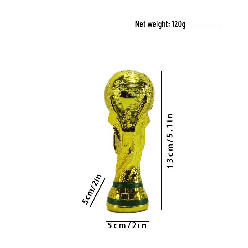 Hercules Cup Trophy Model: Electroplated Resin Ornament for World Cup Fans