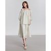 Chuyu 2025 Summer Embroidered Lyocell A-Line Maxi Skirt