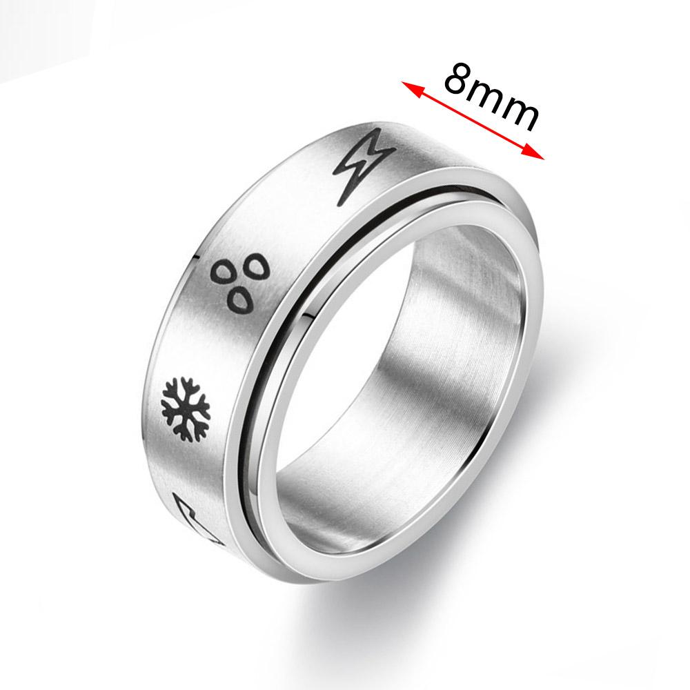 Anxiety Ring Figet Spinner Rings For Women & Men Stainless Steel Rotate Freely Spinning Anti Stress Accessories Jewelry Gifts